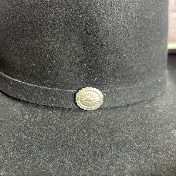 Golden gate hat co black wool cowgirl hat size medium - Picture 2 of 9